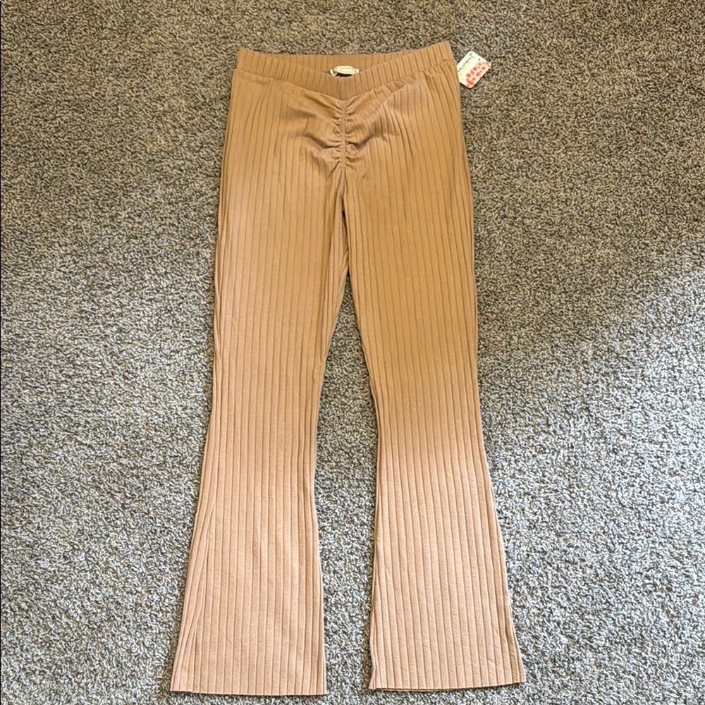 Free People Ribbed Flare Pants